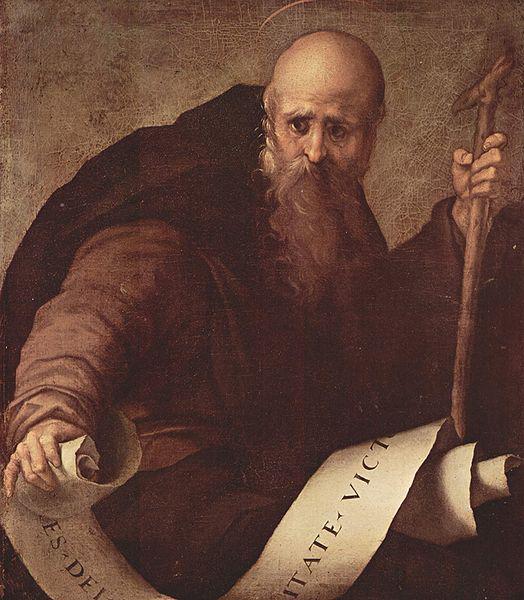 Jacopo Pontormo Hl. Antonius Abbas oil painting image